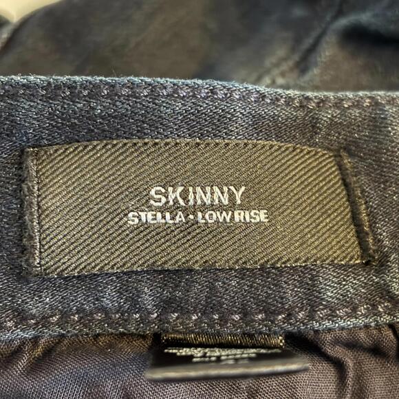 Express Women's Low-Rise Jeans - Straight, Medium Wash Denim - Size 12 Stretch - Picture 6 of 7